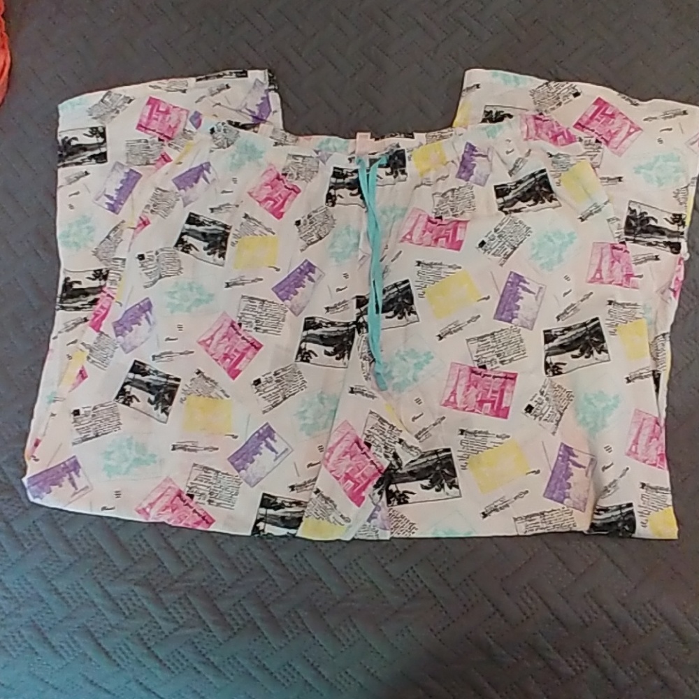 Lane Bryant- CACIQUE PJ pants - postcard print